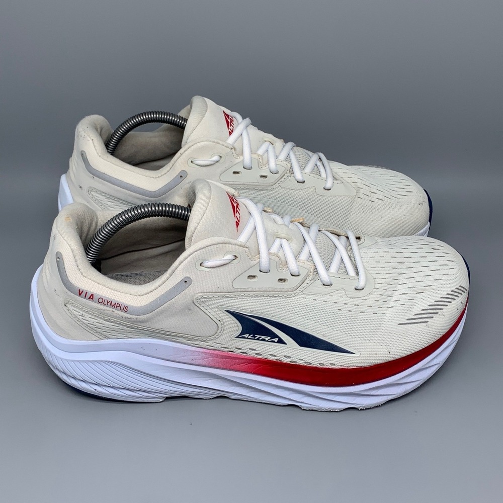 Altra VIA Olympus White Red Blue Running Shoes AL0A82BW140 Men's Sz 10.5